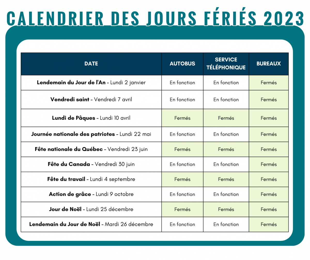 Jours et heures d’ouverture RÉGîM Jours et heures d’ouverture RÉGîM